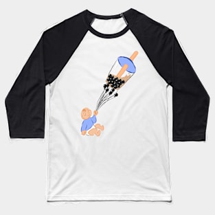 Boba Baby (Blue Variant) Baseball T-Shirt